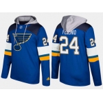 Adidas St. Louis Blues 24 Bernie Federko Retired Blue Name And Number Hoodie
