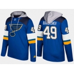 Adidas St. Louis Blues 49 Ivan Barbashev Name And Number Blue Hoodie