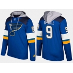 Adidas St. Louis Blues 9 Scottie Upshall Name And Number Blue Hoodie