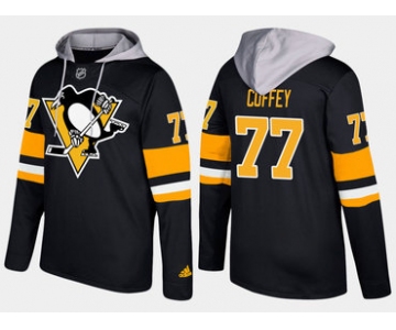 Adidas Pittsburgh Penguins 77 Paul Coffey Retired Black Name And Number Hoodie