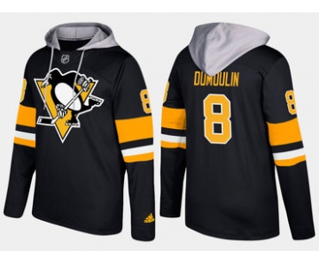 Adidas Pittsburgh Penguins 8 Brian Dumoulin Name And Number Black Hoodie