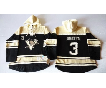 Old Time Hockey Pittsburgh Penguins #3 Olli Maatta Black Hoodie