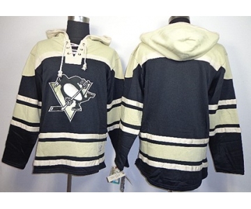 Old Time Hockey Pittsburgh Penguins Blank Black Hoodie