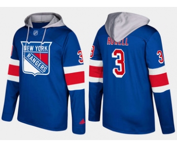 Adidas New York Rangers 3 Harry Howell Retired Blue Name And Number Hoodie