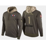 Nike New York Rangers 1 Eddie Giacomin Retired Olive Salute To Service Pullover Hoodie