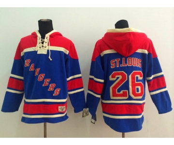 Old Time Hockey New York Rangers #26 Martin St. Louis Light Blue Hoodie