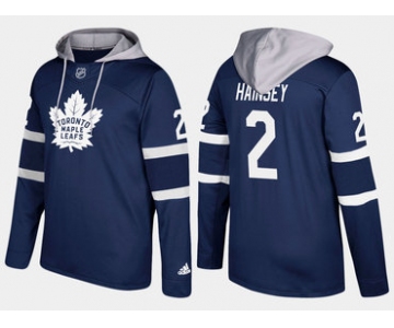 Adidas Toronto Maple Leafs 2 Ron Hainsey Name And Number Royal Hoodie
