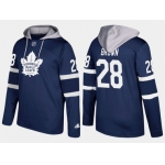 Adidas Toronto Maple Leafs 28 Connor Brown Name And Number Royal Hoodie