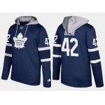 Adidas Toronto Maple Leafs 42 Tyler Bozak Name And Number Royal Hoodie