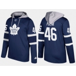 Adidas Toronto Maple Leafs 46 Roman Polak Name And Number Royal Hoodie