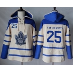 Maple Leafs #25 James Van Riemsdyk Cream Sawyer Hooded Sweatshirt Stitched NHL Jersey