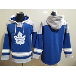 Men's Hockey Toronto Maple Leafs Blank Royal Blue Hoody