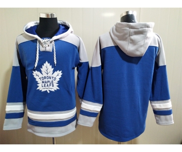 Men's Hockey Toronto Maple Leafs Blank Royal Blue Hoody