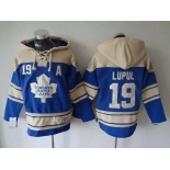 Men's Toronto Maple Leafs #19 Joffrey Lupul Old Time Hockey Light Blue Hoodie