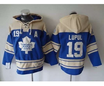 Men's Toronto Maple Leafs #19 Joffrey Lupul Old Time Hockey Light Blue Hoodie