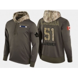 Nike Toronto Maple Leafs 51 Jake Gardiner Olive Salute To Service Pullover Hoodie