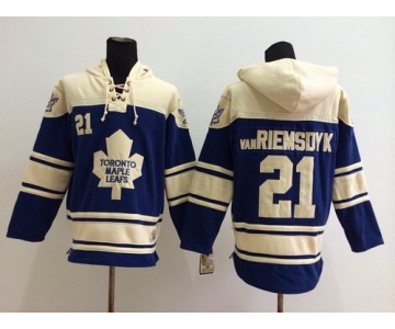 Old Time Hockey Toronto Maple Leafs #21 James van Riemsdyk Navy Blue Hoodie
