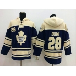 Old Time Hockey Toronto Maple Leafs #28 Tie Domi Navy Blue Hoodie