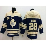 Old Time Hockey Toronto Maple Leafs #28 Tie Domi Navy Blue Hoodie