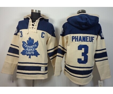 Old Time Hockey Toronto Maple Leafs #3 Dion Phaneuf Cream Hoodie