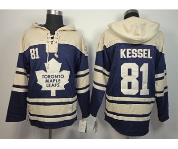 Old Time Hockey Toronto Maple Leafs #81 Phil Kessel Navy Blue Hoodie