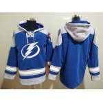 Men's Tampa Bay Lightning Royal Blue Blank Hoodie