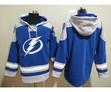 Men's Tampa Bay Lightning Royal Blue Blank Hoodie