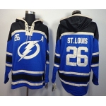 Old Time Hockey Tampa Bay Lightning #26 Martin St. Louis Blue Hoodie
