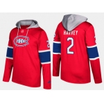 Adidas Montreal Canadiens 2 Doug Harvey Retired Red Name And Number Hoodie