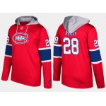 Adidas Montreal Canadiens 28 Mike Reilly Name And Number Red Hoodie
