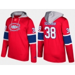 Adidas Montreal Canadiens 38 Nikita Scherbak Name And Number Red Hoodie