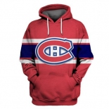 Men's Montreal Canadiens Red All Stitched Hooded Sweatshirt