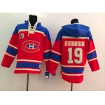 Old Time Hockey Montreal Canadiens #19 Larry Robinson Red Hoodie