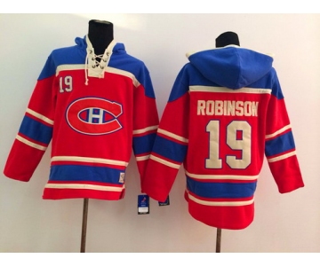 Old Time Hockey Montreal Canadiens #19 Larry Robinson Red Hoodie