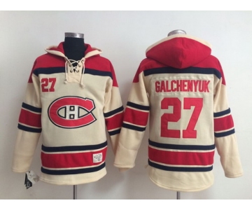 Old Time Hockey Montreal Canadiens #27 Alex Galchenyuk Cream Hoodie