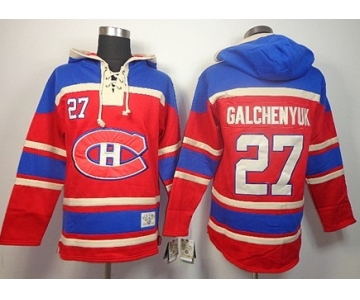 Old Time Hockey Montreal Canadiens #27 Alex Galchenyuk Red Hoodie