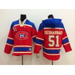 Old Time Hockey Montreal Canadiens #51 David Desharnais Red Hoodie