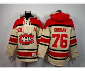 Old Time Hockey Montreal Canadiens #76 P. K. Subban Cream Hoodie
