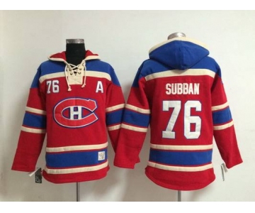 Old Time Hockey Montreal Canadiens #76 P.K. Subban Red Hoodie