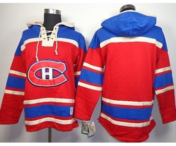 Old Time Hockey Montreal Canadiens Blank Red Hoodie
