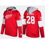Adidas Detroit Red Wings 28 Luke Witkowski Name And Number Red Hoodie