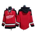 Men's Hockey Detroit Red Wings Blank Red Hoody