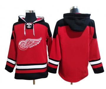 Men's Hockey Detroit Red Wings Blank Red Hoody