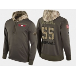 Nike Detroit Red Wings 55 Niklas Kronwall Olive Salute To Service Pullover Hoodie