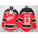 Old Time Hockey Detroit Red Wings #13 Pavel Datsyuk Red Hoodie