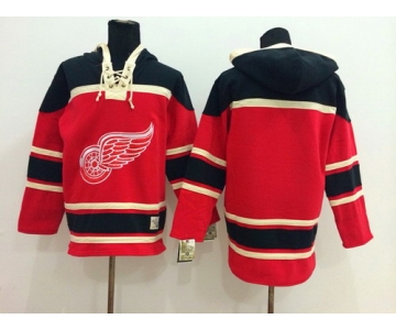Old Time Hockey Detroit Red Wings Blank Red Hoodie