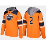 Adidas Edmonton Oilers 2 Andrej Sekera Name And Number Orange Hoodie