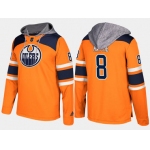 Adidas Edmonton Oilers 8 Ty Rattie Name And Number Orange Hoodie