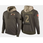Nike Edmonton Oilers 2 Andrej Sekera Olive Salute To Service Pullover Hoodie