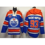 Old Time Hockey Edmonton Oilers #93 Ryan Nugent-Hopkins Royal Blue Hoodie